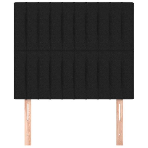 Têtes De Lit 2 PCs Noir 80x5x78/88 Cm Tissu