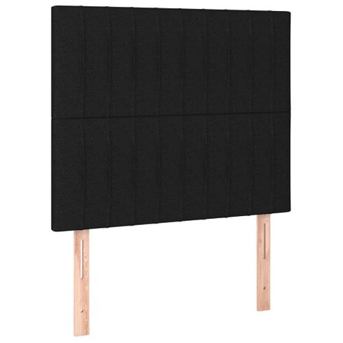 Têtes De Lit 2 PCs Noir 80x5x78/88 Cm Tissu