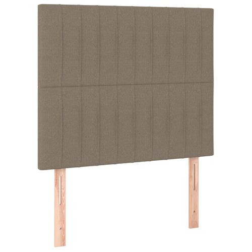 Têtes De Lit 2 PCs Taupe 80x5x78/88 Cm Tissu