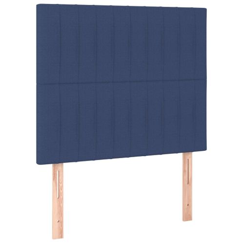 Têtes De Lit 2 PCs Bleu 80x5x78/88 Cm Tissu