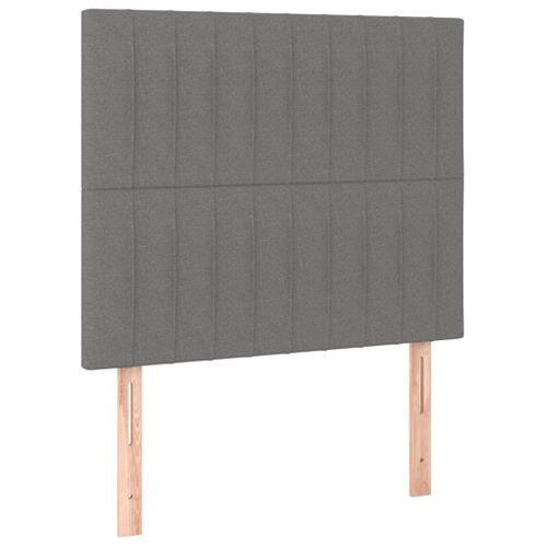 Têtes De Lit 2 PCs Gris Clair 90x5x78/88 Cm Tissu