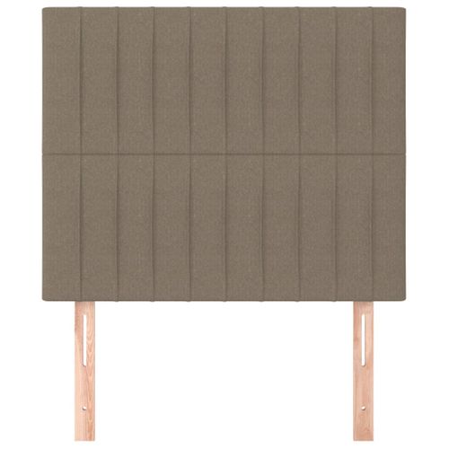 Têtes De Lit 2 PCs Taupe 90x5x78/88 Cm Tissu