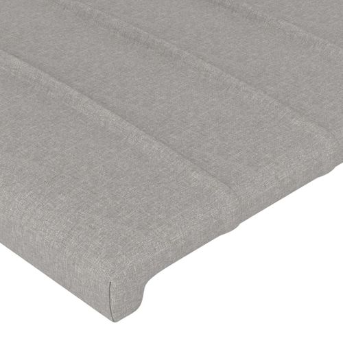 Têtes De Lit 2 PCs Gris Clair 100x5x78/88 Cm Tissu