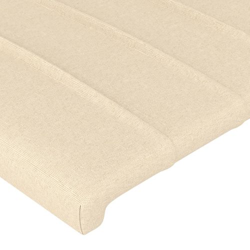 Têtes De Lit 2 PCs Crème 100x5x78/88 Cm Tissu