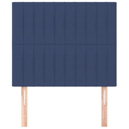 Têtes De Lit 2 PCs Bleu 100x5x78/88 Cm Tissu
