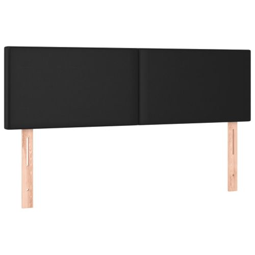 Tête De Lit à LED Noir 144x5x78/88 Cm Simili