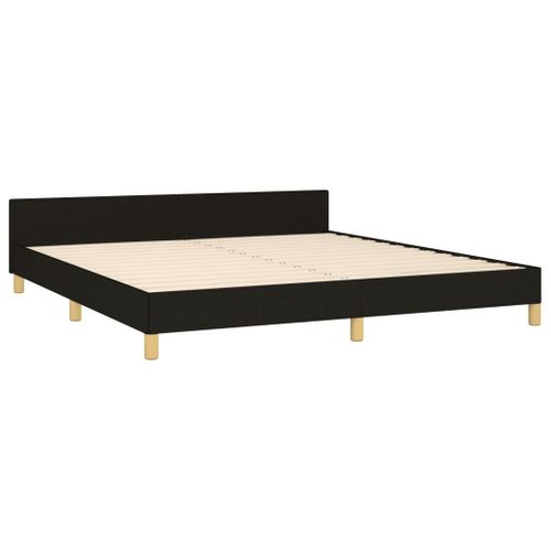 Cadre De Lit Sans Matelas Noir 180x200 Cm Tissu