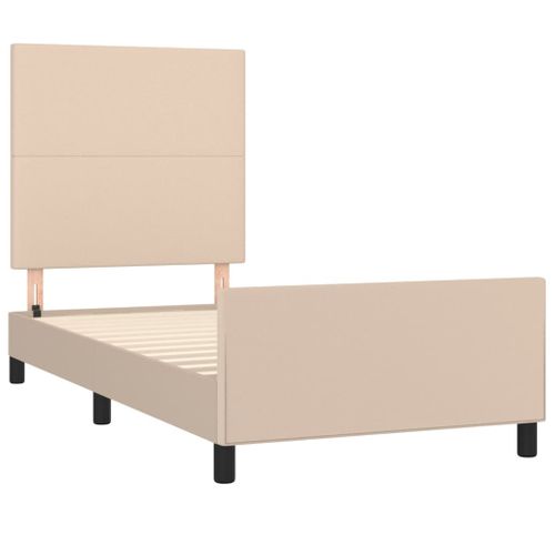 Cadre De Lit Sans Matelas Cappuccino 100x200 Cm Simili