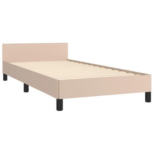 Cadre De Lit Sans Matelas Cappuccino 100x200 Cm Simili