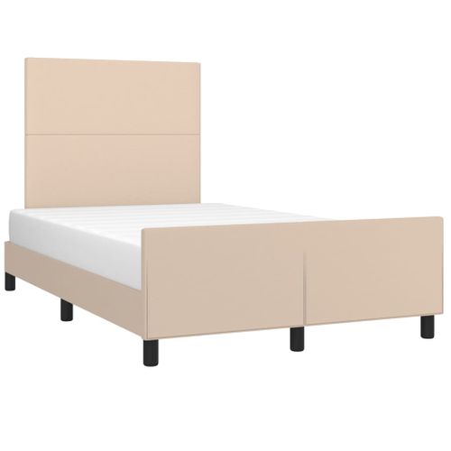 Cadre De Lit Sans Matelas Cappuccino 120x200 Cm Simili