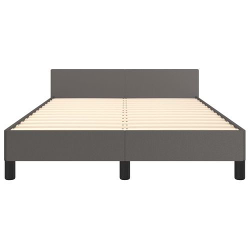 Cadre De Lit Sans Matelas Gris 120x200 Cm Similicuir