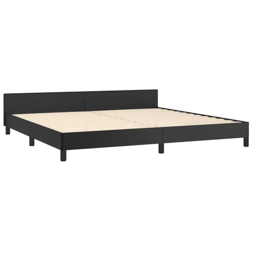 Cadre De Lit Sans Matelas Noir 200x200 Cm Simili