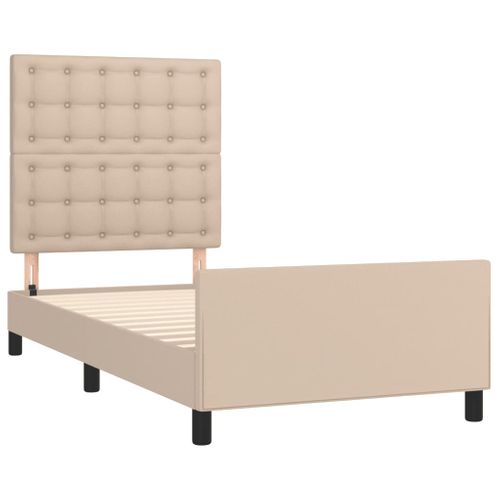 Cadre De Lit Sans Matelas Cappuccino 100x200 Cm Simili