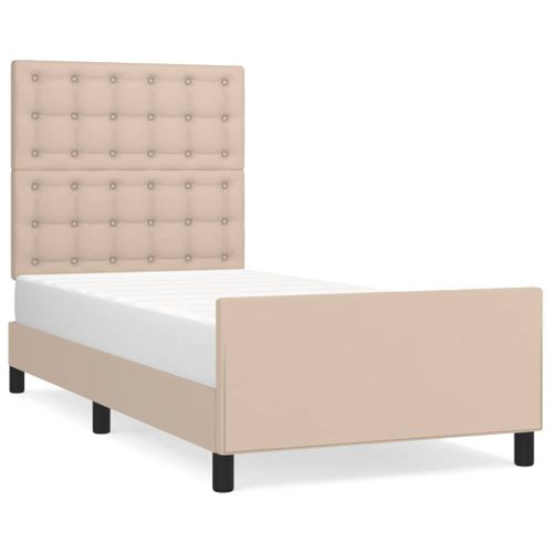 Cadre De Lit Sans Matelas Cappuccino 100x200 Cm Simili