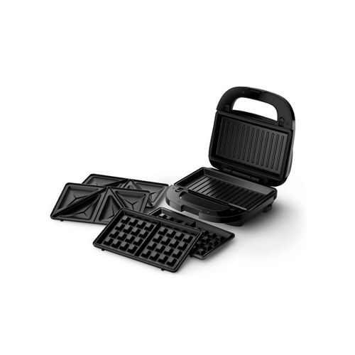 Appareil à Croque-monsieur 3en1 750w Noir - Hd2350.80