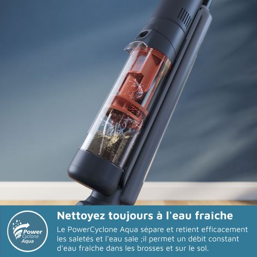 Aspirateur Balai Laveur Sans Fil -  Xw6264/11 - 21,6 V - 450 Ml - 2500 Trs/min - Corail