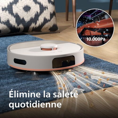 Aspirateur Robot Laveur Avec Station - Xu5100/20 - Série 5000 - 10 000 Pa - = 66 dB - Beige