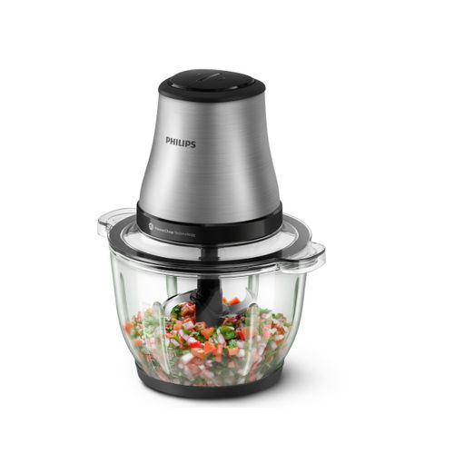Mini Hachoir Bol Verre 2l 500w Silver - Hr1503/00