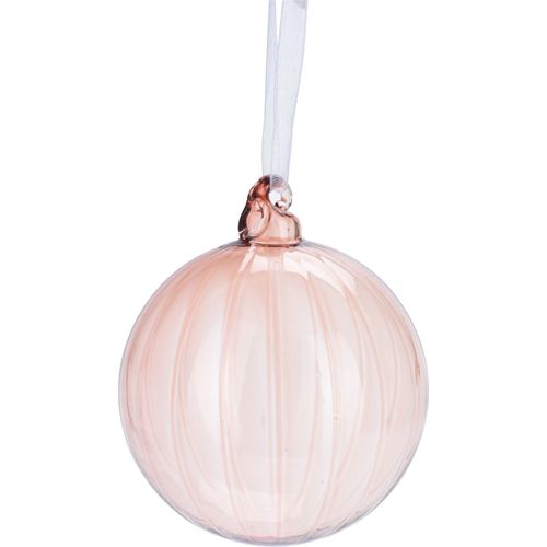 Boule Ø 8 cm DIANE Nacré / Rose