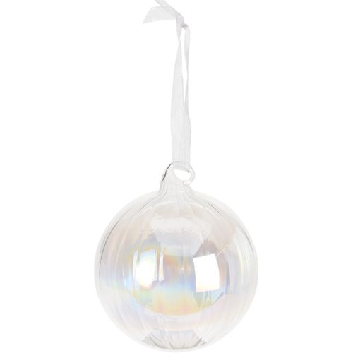 Boule Ø 8 cm DIANE Nacré / Rose