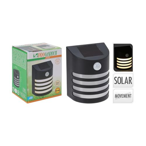 2 Appliques Murales Solaires Extérieures Noires – Sans Fil Avec Détecteurs De Mouvement