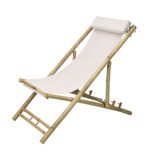 Chilienne Bambou Avec Appui Tête Écru Ambiance