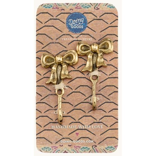 Patère En Laiton Recyclé Noeud (lot De 2)