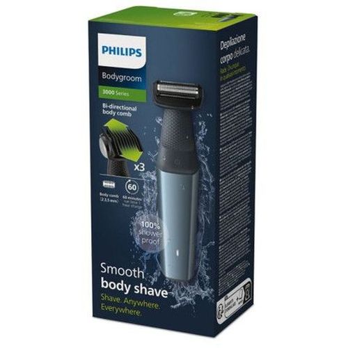 Tondeuse Corps Rechargeable Philips Bodygroom 3000 - 3 Sabots Étanches