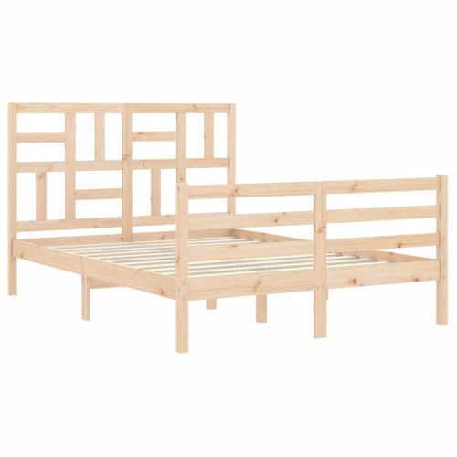 Cadre De Lit Sans Matelas 140x200 Cm Bois Massif