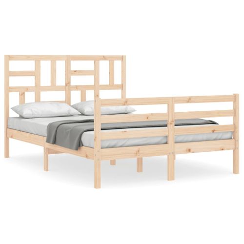 Cadre De Lit Sans Matelas 140x200 Cm Bois Massif