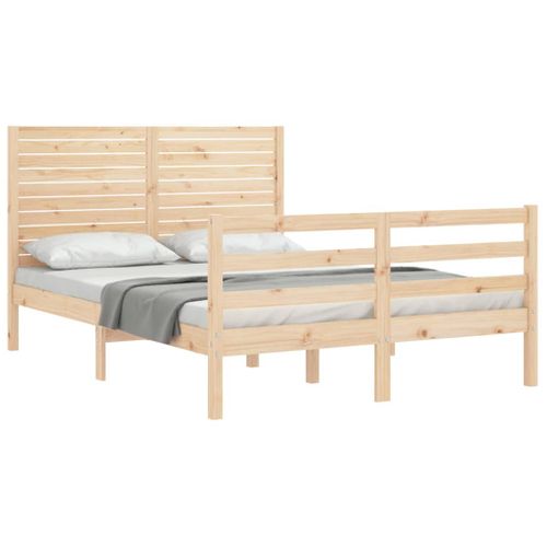 Cadre De Lit Sans Matelas 120x200 Cm Bois Massif