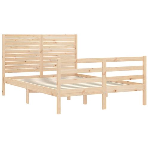 Cadre De Lit Sans Matelas 120x200 Cm Bois Massif