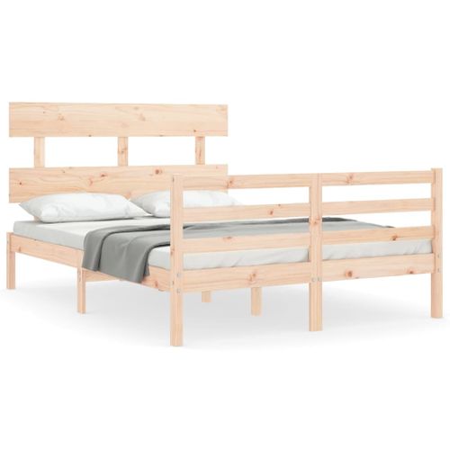 Cadre De Lit Sans Matelas 120x200 Cm Bois Massif