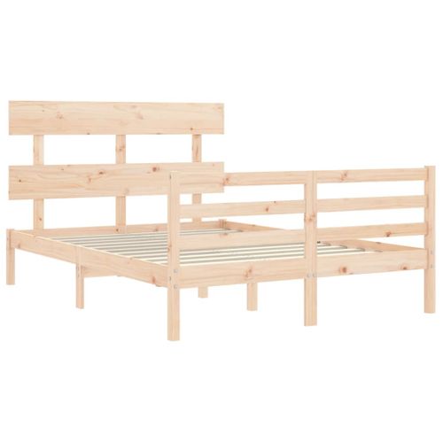 Cadre De Lit Sans Matelas 120x200 Cm Bois Massif