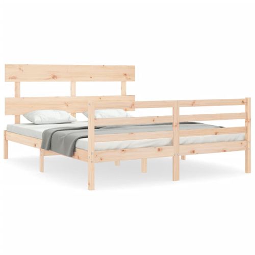 Cadre De Lit Sans Matelas 160x200 Cm Bois Massif