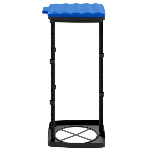 Porte-sacs Poubelles 2 Pièces Noir Et Bleu 60 L Pp