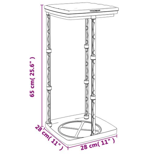 Porte-sacs Poubelles 2 Pièces Noir Et Bleu 60 L Pp