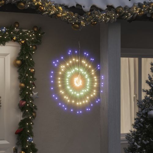 Étoile Rayonnante De Noël 140 LED 4 PCs Multicolore 17 Cm
