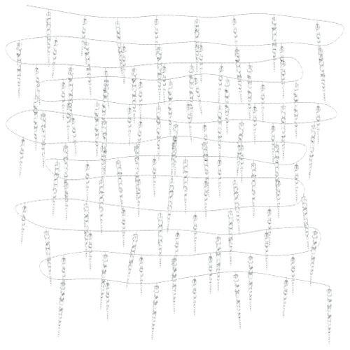 Guirlande Lumineuse à Glaçons Noël 200 LED Bleu Acrylique Pvc