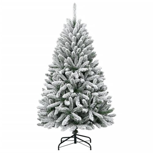 Sapin De Noël Artificiel à Charnières Avec Neige Floquée 120 Cm