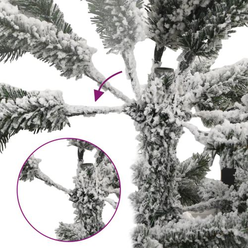 Sapin De Noël Artificiel à Charnières Avec Neige Floquée 120 Cm