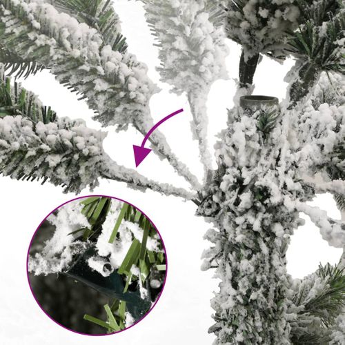 Sapin De Noël Artificiel à Charnières Avec Neige Floquée 180 Cm