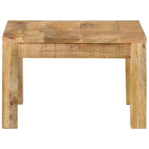 Table Basse 55x55x35 Cm Bois De Manguier Massif