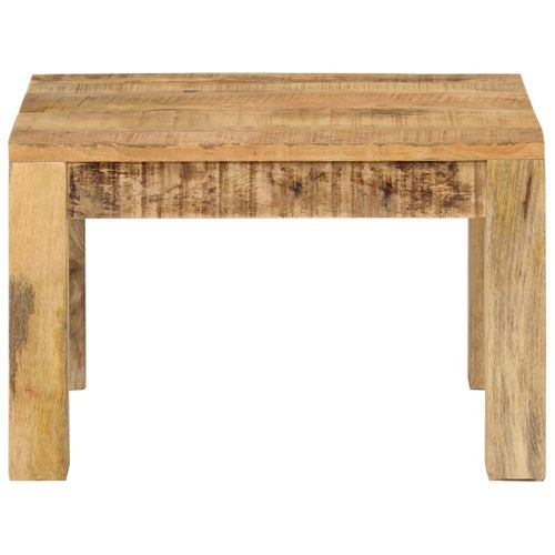 Table Basse 55x55x35 Cm Bois De Manguier Massif