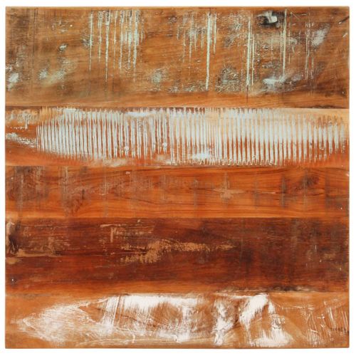 Table Basse 55x55x35 Cm Bois De Récupération Massif