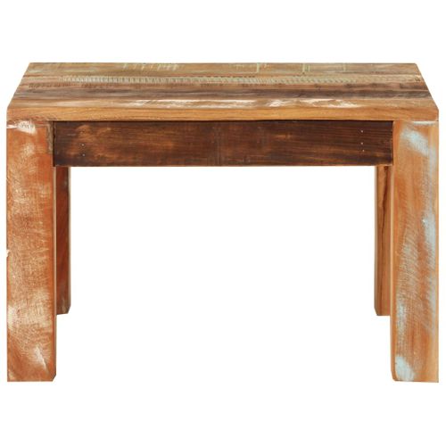 Table Basse 55x55x35 Cm Bois De Récupération Massif