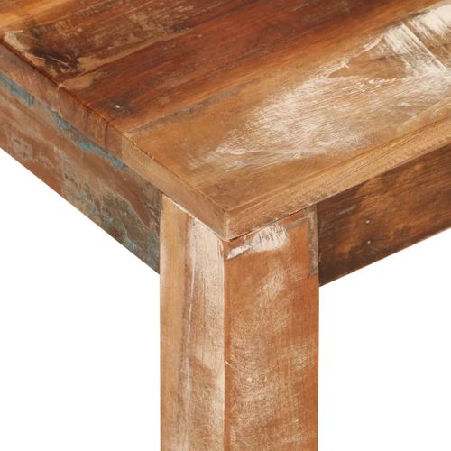 Table Basse 55x55x35 Cm Bois De Récupération Massif