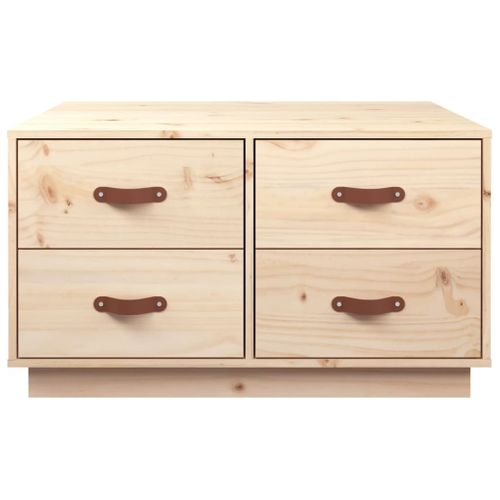 Table Basse 80x80x45 Cm Bois Massif De Pin
