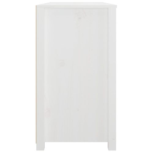Armoire Latérale Blanc 100x40x72 Cm Bois De Pin Massif
