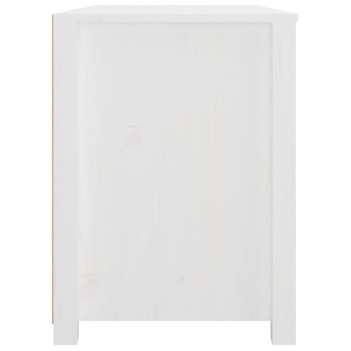 Armoire Latérale Blanc 100x40x54 Cm Bois De Pin Massif
